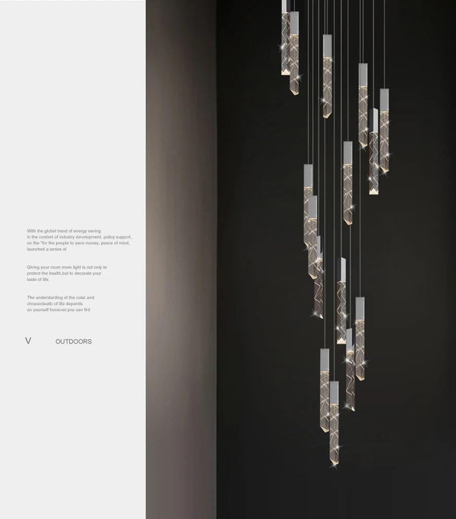 Crystal Loft LED Chandelier