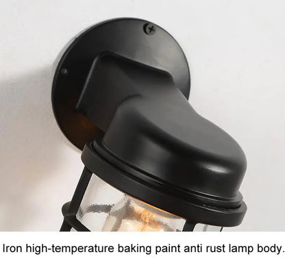 Rustic Glow: Outdoor Waterproof Wall Lamp