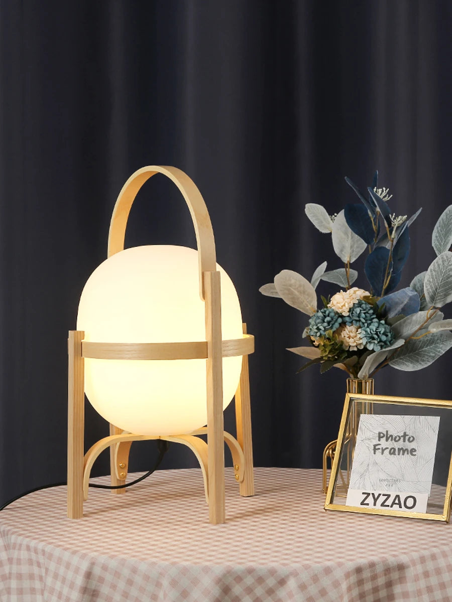 Modern Wood LED Table Lamp - Simple & Stylish
