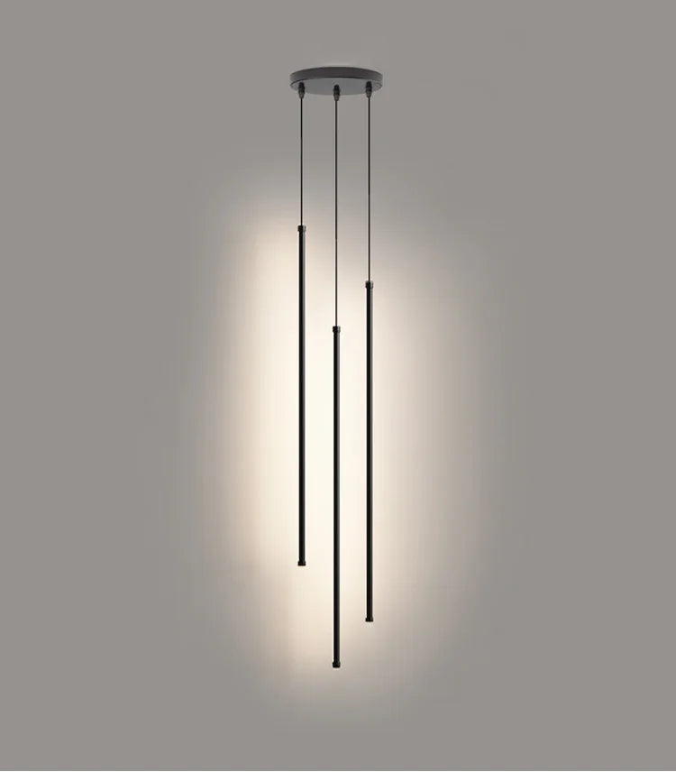 Modern Straight LED Chandelier Hanging Light Fixtures