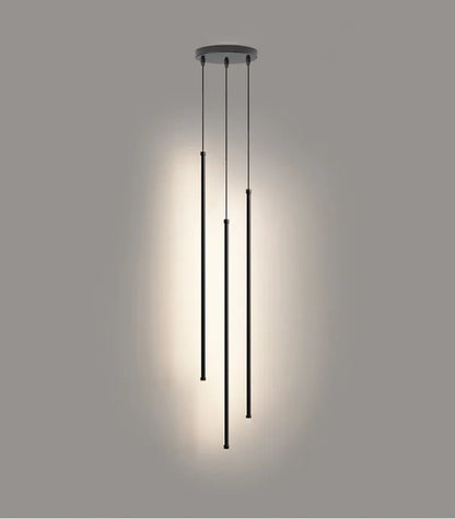 Modern Straight LED Chandelier Hanging Light Fixtures