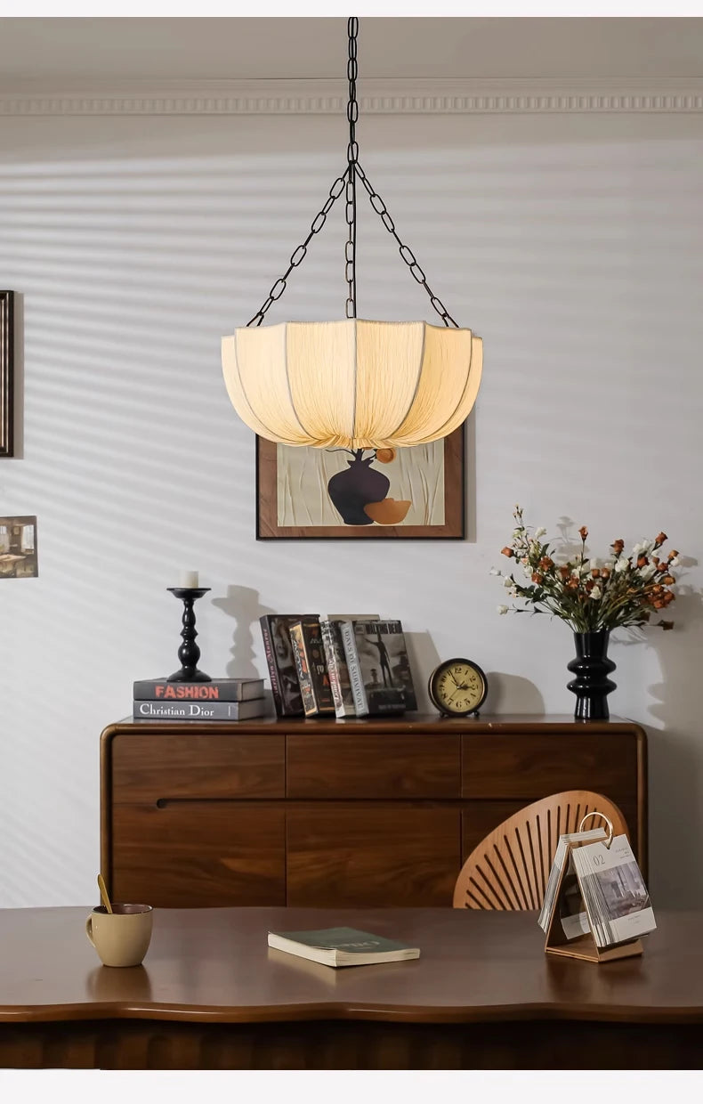 Wabi-Sabi Fabric Chandelier
