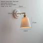 Vintage Porcelain Wall Sconce with Brass Arm