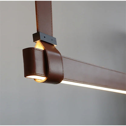 Nordic Glow Leather Pendant Lamp