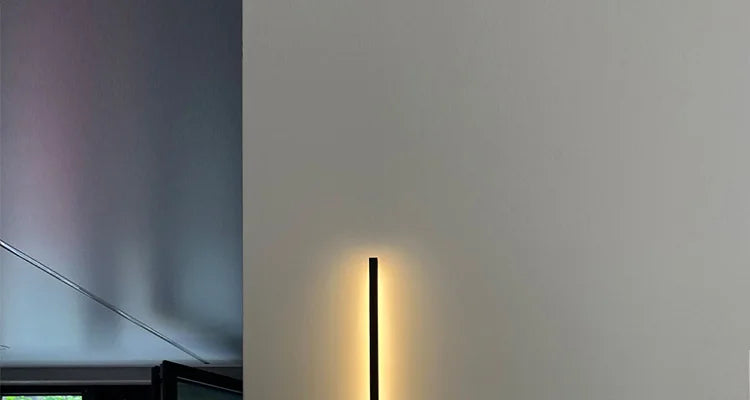 Minimalist Long LED Black Wall Lights Bedroom Art Decorate Sconce