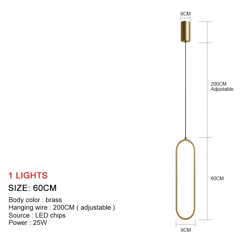 LuminaSphere: Modern LED Chandelier Pendant Light
