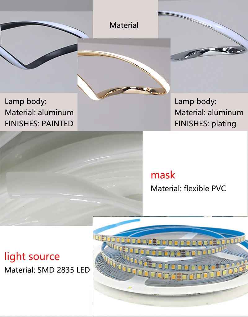 LED REmote CHANDELIER - MODERN & DIMMABLE