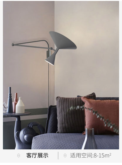 Nordic Glow: Adjustable LED Wall Lamp