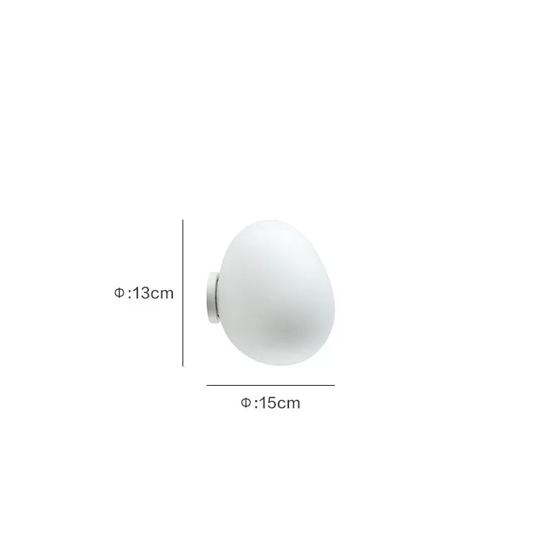 Artisan Egg Sconce with LED
