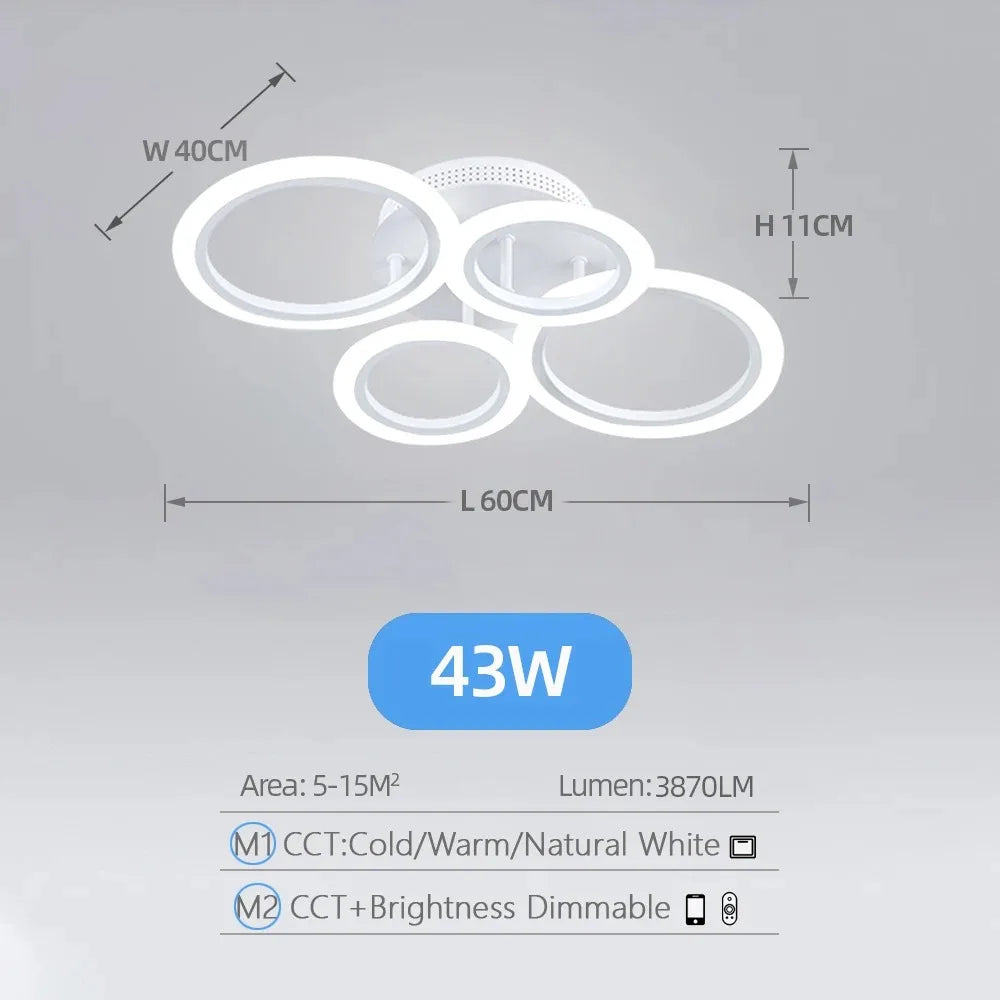 Smart Ring Ceiling Chandelier