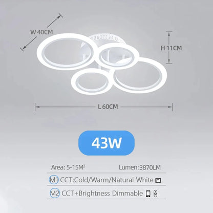 Smart Ring Ceiling Chandelier