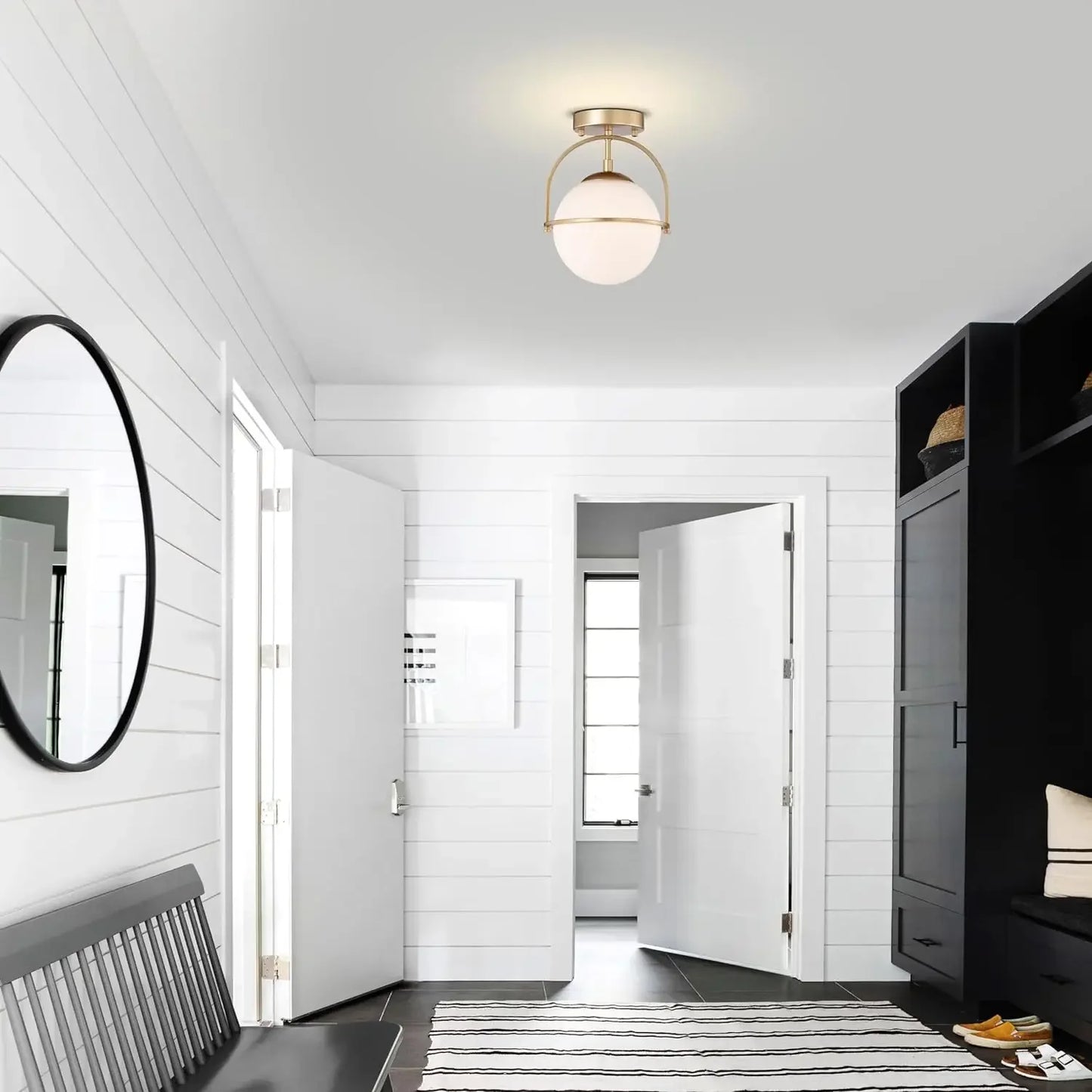 Nordic Glass Ball Ceiling Lamp