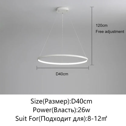 Round LED Ring Pendant