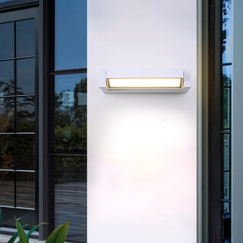 AquaGlow Waterproof LED Porch Sconces