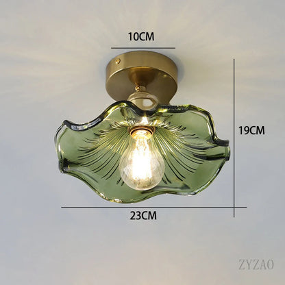 Lotus Glow: Nordic Ceiling Lamp for Porch & Foyer
