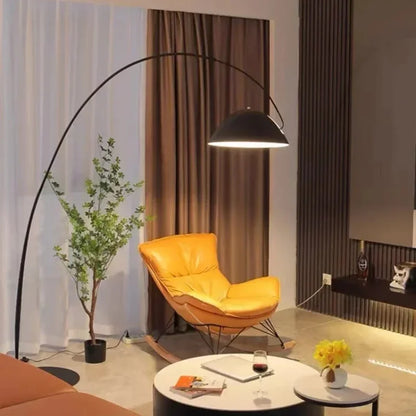 Arc Floor Lamp with Marble or Metal Base, Dimmable LED
