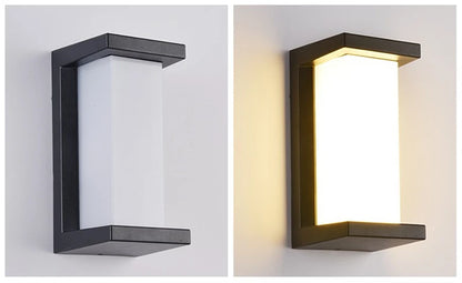 Modern Black LED Outdoor Wall Sconce
