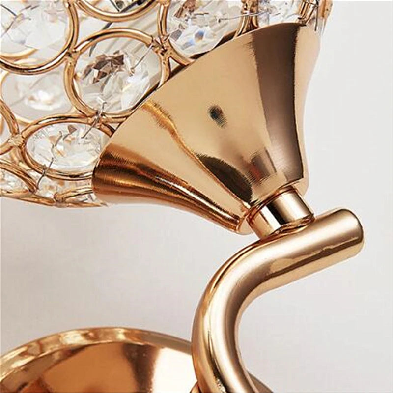 Crystal Glow Retro Wall Sconce Light Fixture