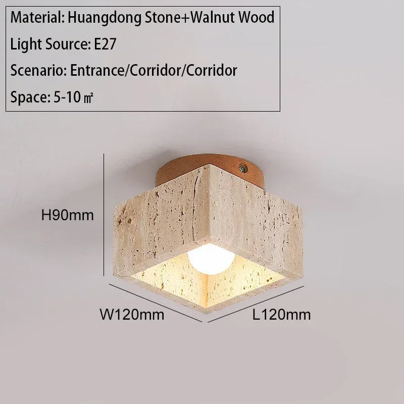 Travertine Sky Lamp
