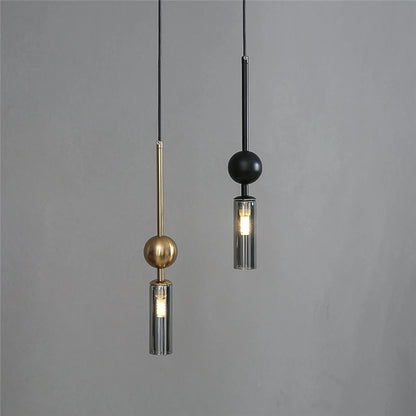 Gold Iron Glass Mini Pendant