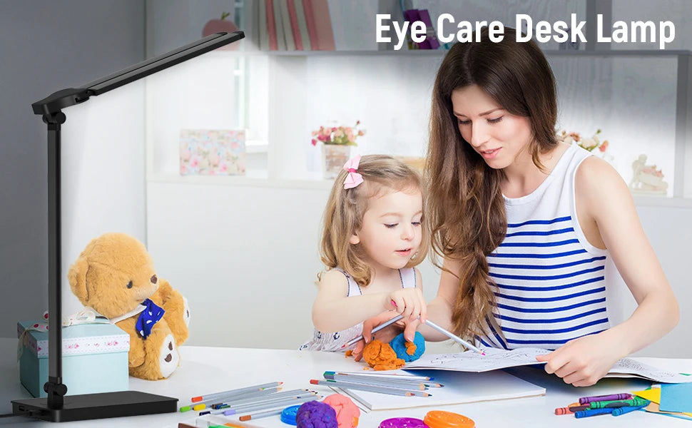 Dual Glow LED Desk Lamp - 5 Modes & Dimming