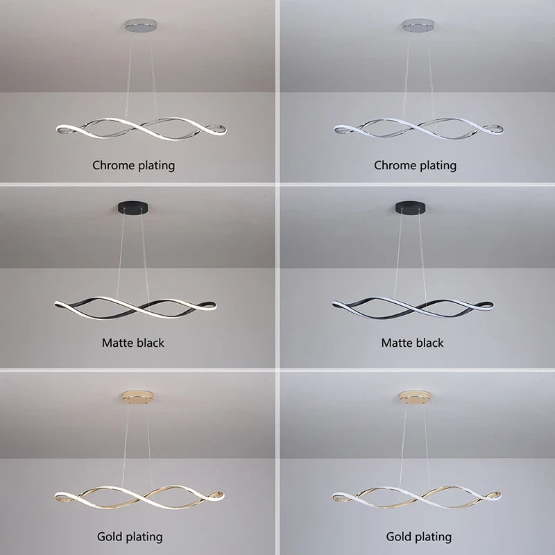LED REmote CHANDELIER - MODERN & DIMMABLE