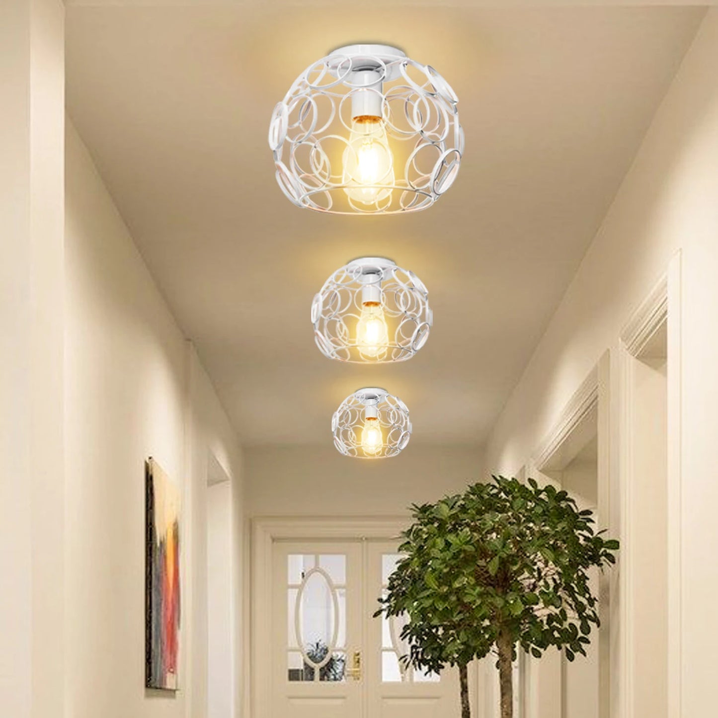 Retro Loft LED Ceiling Lamp - Vintage Charm