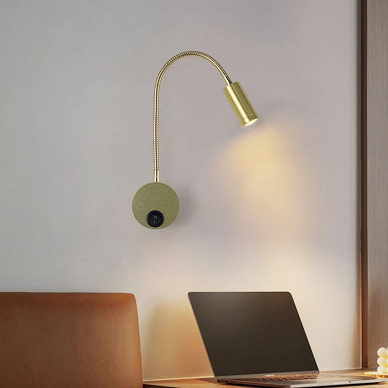 Gooseneck Reading Wall Lamp