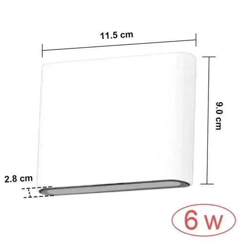 AquaGlow Modern LED Wall Lamp - Outdoor/Indoor Light