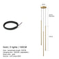 Modern Straight LED Chandelier Hanging Light Fixtures