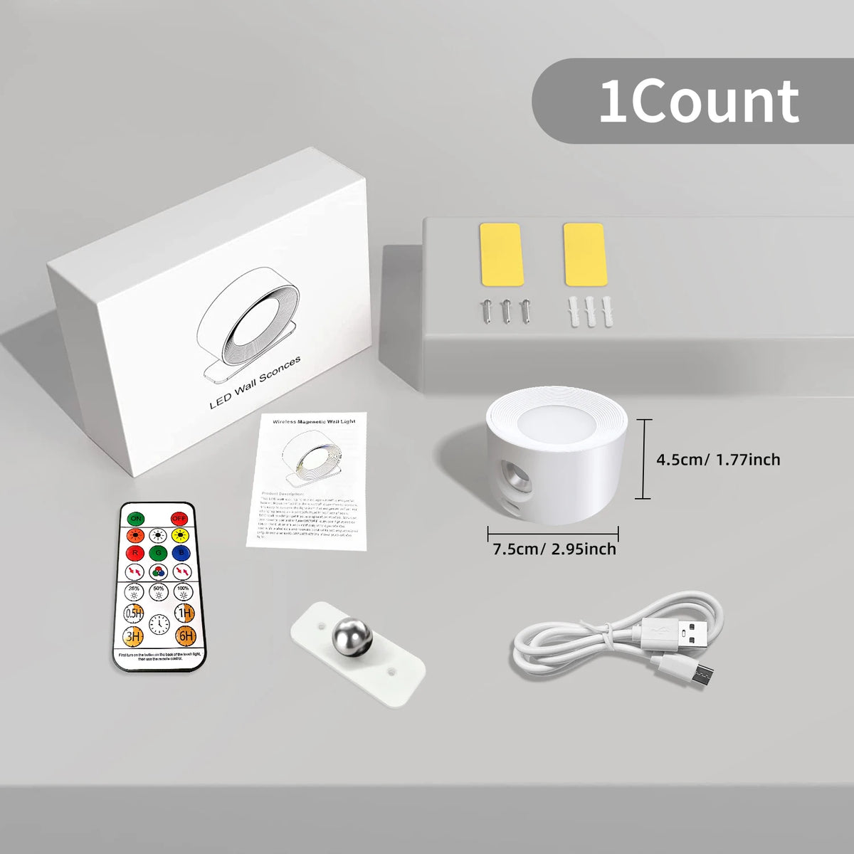 Rechargeable Touch Wall Sconce