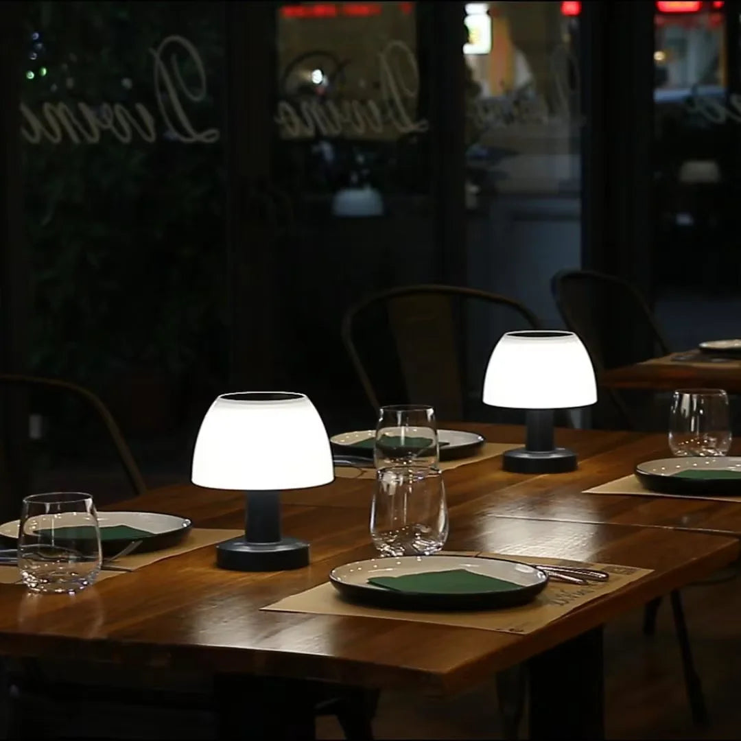 SolarGlow USB Garden Lamp - Wireless Outdoor Decor