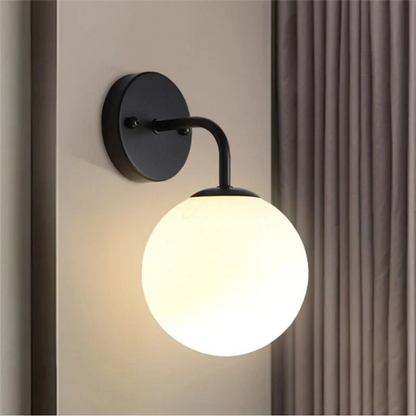 Minimalist Black Sconce Light