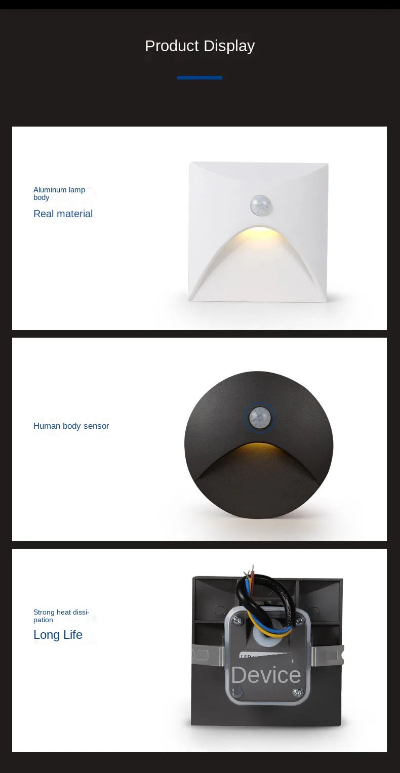GlowGuard 3W LED Recessed Wall Light
