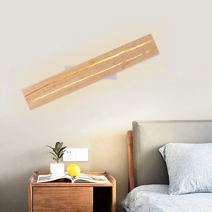 Nordic Wood LED Wall Sconce - Modern Rustic Charm