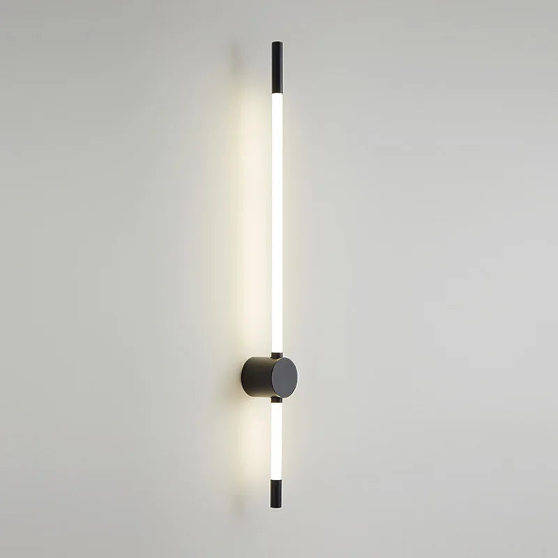 Elegant LED Wall Sconce: Modern Black & Gold