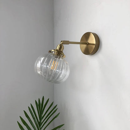 GlassSphereLED Wall Sconce