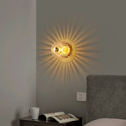 Elegant LED Glass Wall Sconce for Modern Spaces