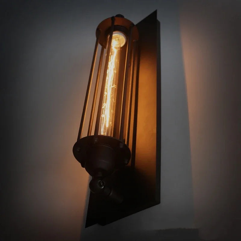 JIANKEXING Retro Industrial style Iron Wall Light