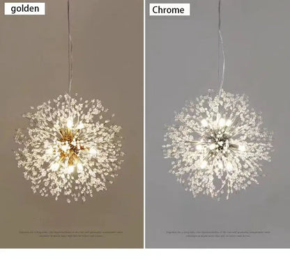 Dandelion Crystal LED Pendant