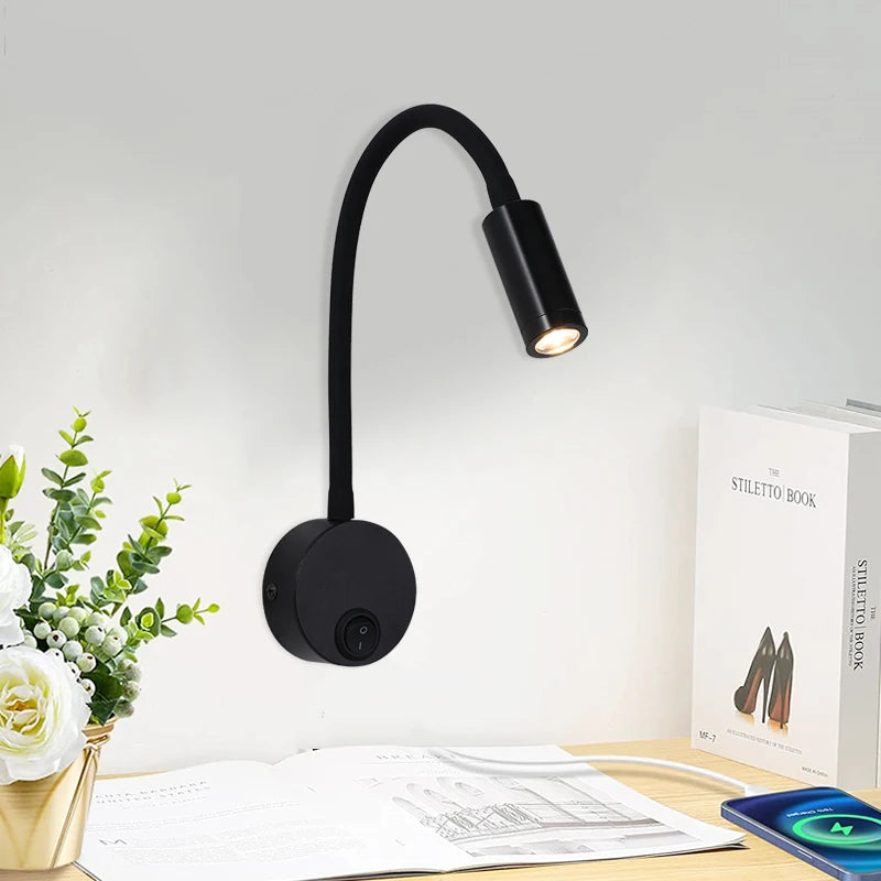 Gooseneck Reading Wall Lamp