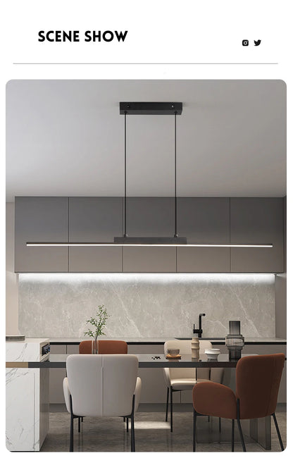 Slim Linear LED Pendant