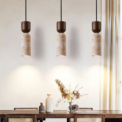 Wabi-Sabi Stone Bedside Pendant