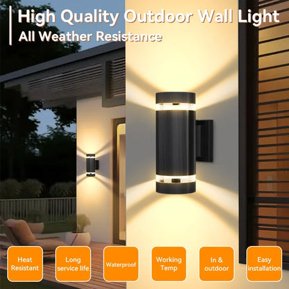 BrightGuard E27 LED Wall Sconce - Waterproof Design