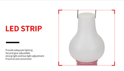 All-Weather CampGlow: 2-Mode Portable Lantern