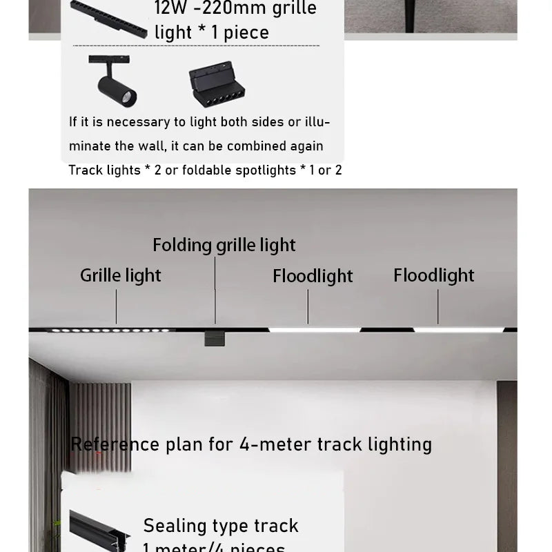 MagnaGlow Ceiling Track Light System