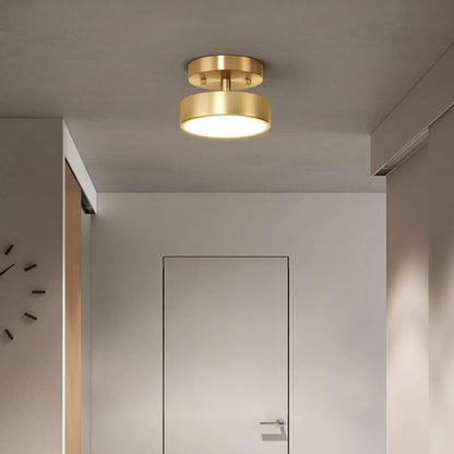 Brass Glow: Modern LED Chandelier Fixture