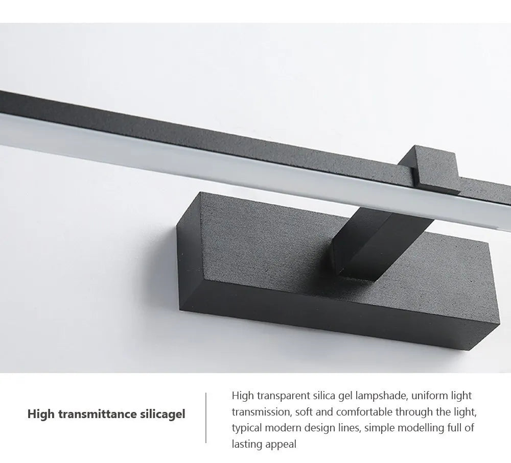 LED Mirror Lights Wall Lamps Recharge