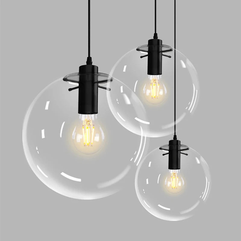 Glass Bubble Pendant Light