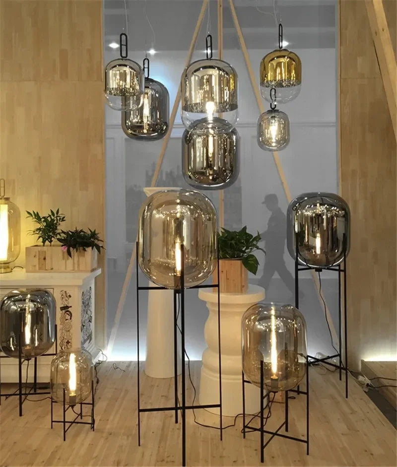 Villa Bubble Oda Pulpo Glass Ball Floor Lamp